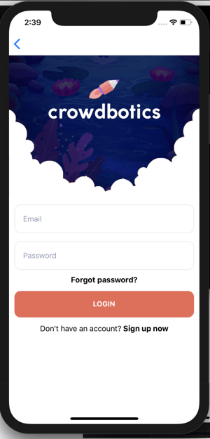 Login and Sign Up Screen